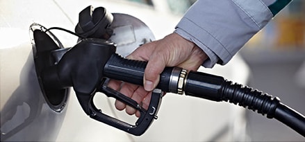 Pumping gas to a car