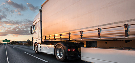 A truck on the road